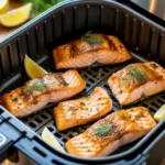 Lachs aus der Heißluftfritteuse