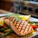 Gegrillter Lachs