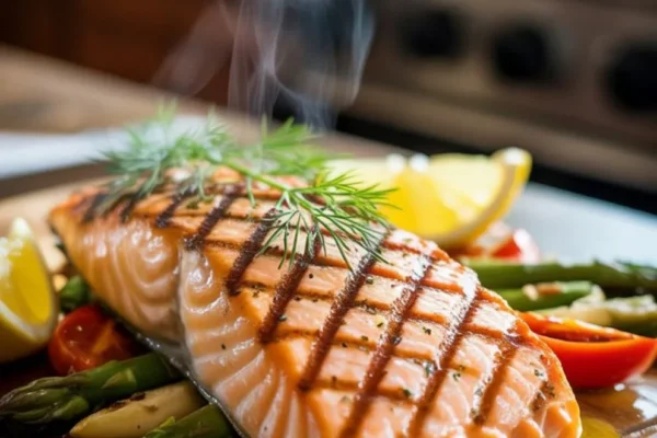 Gegrillter Lachs