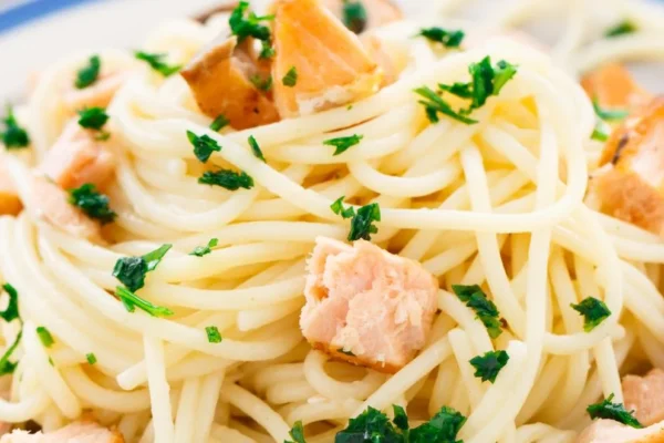 Lachs Nudeln